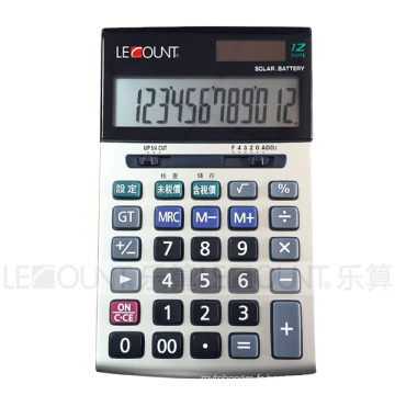 Calculatrice de bureau 12 digits avec fonction facultative En &amp; Jp Tax (LC228T-JP)